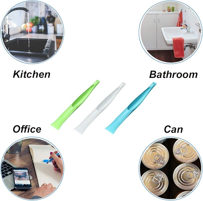 15 Pack Multipurpose Stiff Scraper Gum Scraper,Flexible Plastic | Kitchen Cleaning Scraper,Label Scraper,Can Opener,Heavy-duty Plastic,Can be Used at both ends,Scrape Corner Slot/Large Area