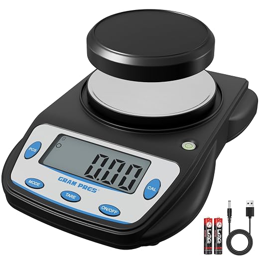 GRAM PRES Digital Lab Scale 600g X 0.01g Accuracy,Precision Electronic Gram Scale,Analytical Balance Scientific Scale,for Jewelry, Powders, Coins, Etc.