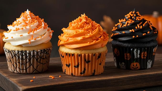 NCS Orange Jimmies Edible Sprinkles – Cupcake, Cake & Cookie Decorations, 7 oz