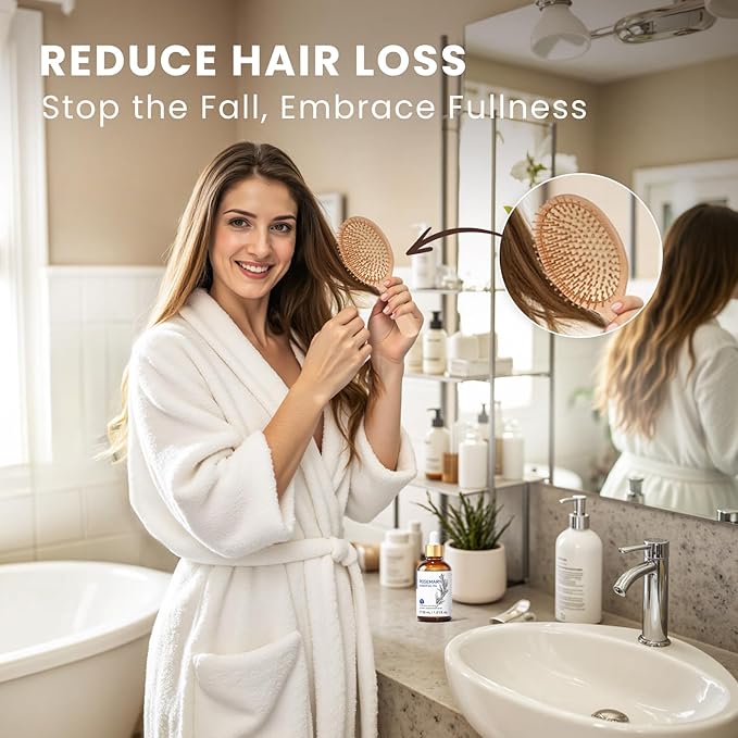 HIQILI Rosemary Essential Oil, Add to Shampoo & Conditioner - 1 Fl Oz