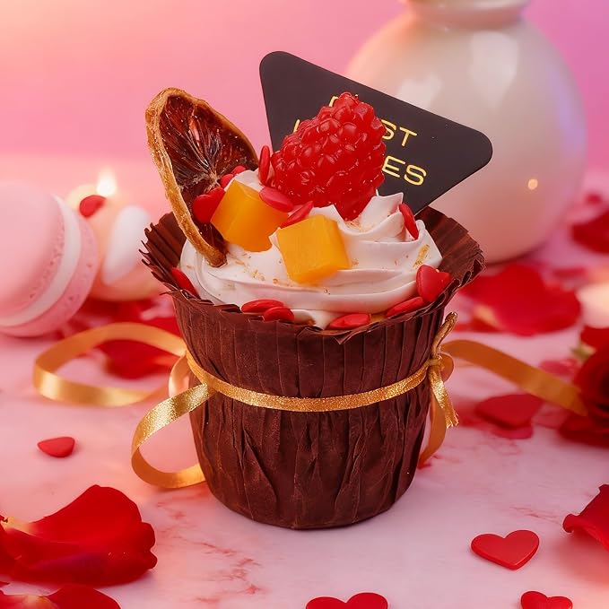 Red Heart Sprinkles for Baking Edible, Mothers Day Sprinkles for Cake, Cupcake, Cookies, and Ice Cream Toppings