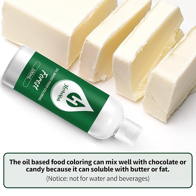 Forest Oil Based Food Coloring for Chocolate – Herbeklab 100ml Professional Concentrated Oil Food Dye for Candy Melts, Chocolate, Cake Pops, Strawberries & Baking