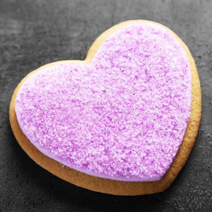 GranAroma Sanding Sugar, Decorative, Cookies & Sweets (White) (1.1 Pound) (Purple)