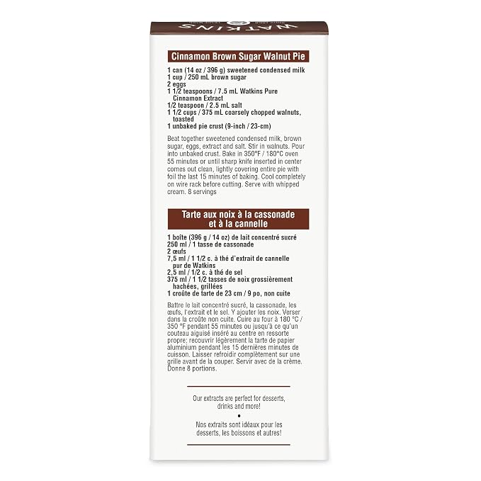 Watkins Pure Cinnamon Extract, Non-GMO, Kosher, 2 oz. Bottle, 1-Pack