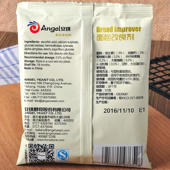 JTLB Bread Enhancer, 50 g, Dry Yeast, Accompanying Filler, Baking Accessories for the Kitchen (As Shown)