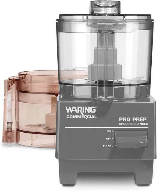 Waring Commercial Pro Prep Chopper Grinder, 3/4 Horsepower High-Speed Motor, 3/4 Quart Capacity, Dual Bowl for Chopping and Grinding, Grind Spices and Hard Foods, Parmesan and Chocolate, WCG75