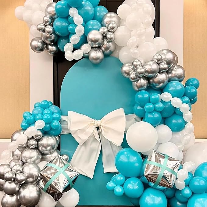 Voircoloria 90pack Teal Balloons Different Size 18/12/10/5 Inch Teal Balloon Garland Arch Kit for Graduation, Wedding, Birthday, Baby Shower, Anniversary Party Decorations