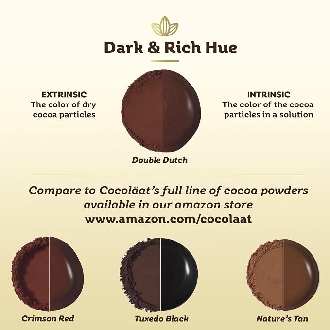 Cocoläat European Style Dutch Cocoa Powder | Culinary Grade for Bakers, Pastry Chefs, & Chocolatiers | Dark and Rich With High 22/24% Cocoa Butter | Resealable Pouch | 2 lb, 907 g