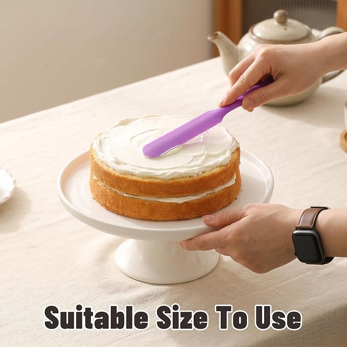 24Pcs Jar Spatula, Silicone Jar Scraper with Long Handle, Jam Spreader Cake Cream Butter Spatulas, Small Silicone Spatula, Jars Blender Waxing Sticks Large with Slant for Hard Wax
