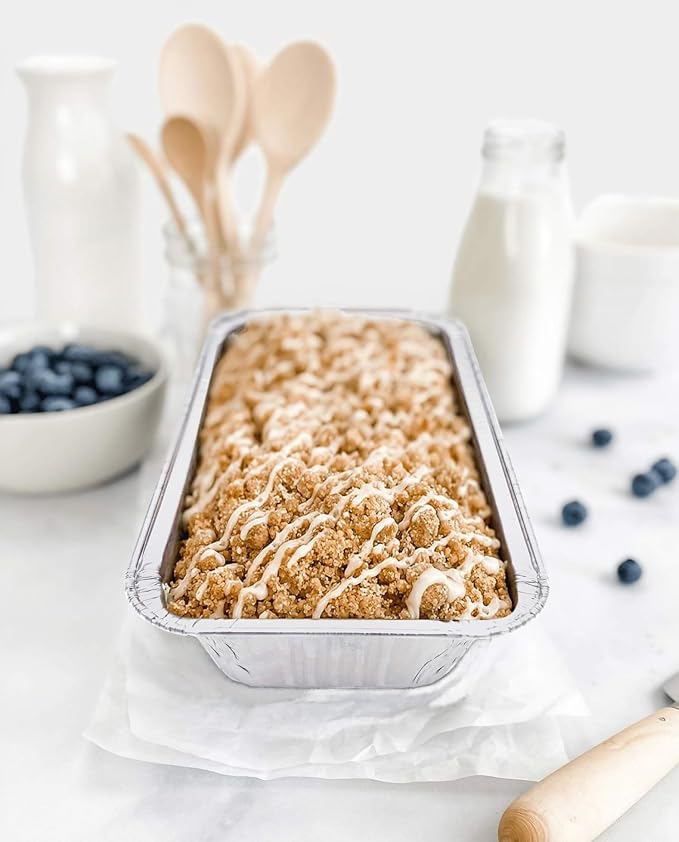 Disposable Loaf Pans With Lids Bakeware Set, 2lb, 30 Pack, 8.5x4.5 Heavy Duty Aluminum Foil Bread pan, Perfect for Bakery & Homemade Bread