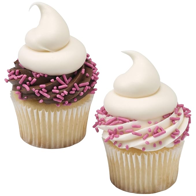 Decopac Made Simply Pink Sprinkles | 26oz | Dye Free Sprinkles For Cake Decorating, Free From Artificial Flavors & Colors, Edible Cake Decorations For Cakes, Cupcakes, Ice-Cream, Cookies - Pink