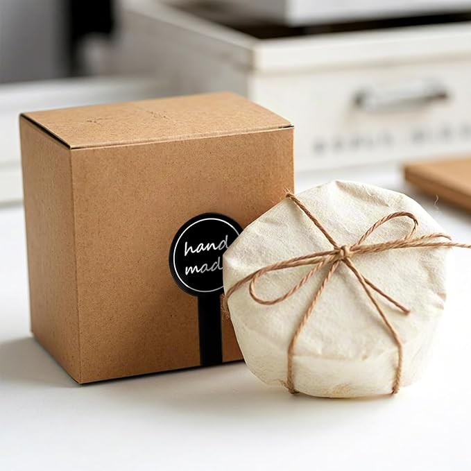 Handmade Stickers for Bakery Packaging 300 Pcs | Black Self-Adhesive Food Labels for Homemade Baking and Tamper-Proof Seals