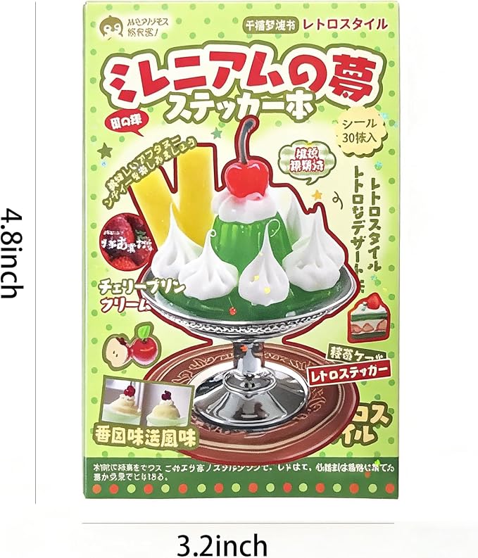 Cute Japanese Sticker Book for Adults – 30 Sheets Aesthetic Vintage Stickerbook for Journaling, Scrapbooking & DIY Crafts, Girlhood Scrapbook Sticker Book, Sticker Books for Journaling