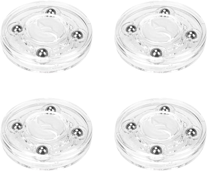 4Pcs Plastic Turntable 2-Inch Acrylic Turntable Heavy Duty Organizer Bearings Hardware for Kitchen Spice Rack Table Cake (Clear)