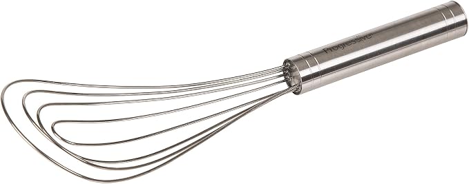 PrepWorks 10 Inch Fat Whisk - Stainless Steel Whisk for Mixing, Beating, and Stirring Sauces, Batter, and More