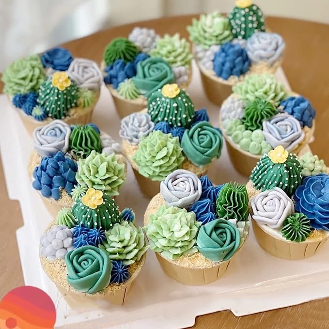 Succulent Fondant Molds, Tropical Plant Cake Decorating Mold for Baking Candy Chocolate Mousse Biscuit Dough Flower Paste Massecuite Sugar Craft Clay Resin