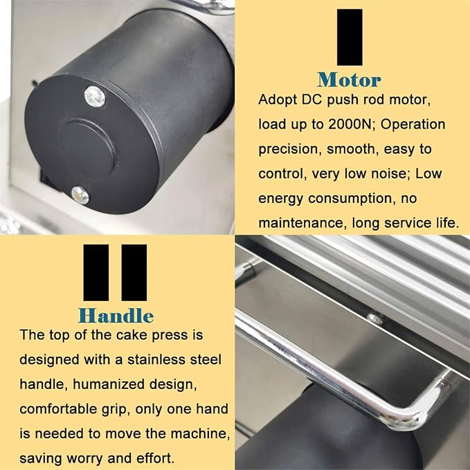 Electric Pizza Dough Press Machine, Commercial Dough Roller Sheeter,Pizza Dough Press Machine, Dough Pastry Manual Press Machine for Pizza Crusts and Meatloaf