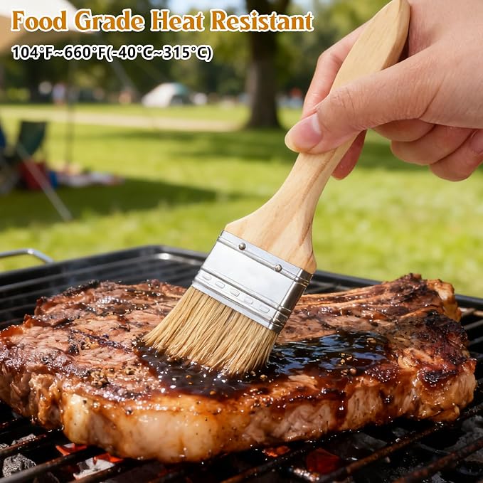 3 PCS Pastry Brush Basting Brush for Cooking Brushes | Oil Brushes for Cooking Kitchen Sauce Oil, Butter, Sauce