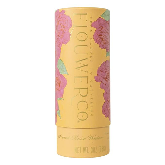 Flouwer Co Finishing Sugar with Edible Flowers, Artisinal, Handmade, Garnishing Topper with Dried Flowers, Decorative, Finished Sugar, Rose, 3 oz