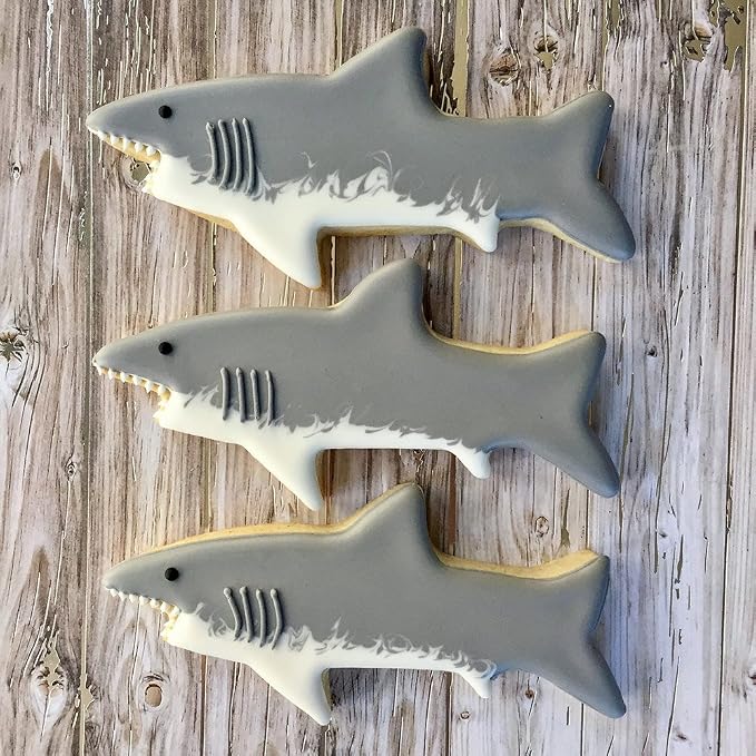 Ann Clark Shark 2-Pc. Cookie Cutter Set: Shark, Fin Made in USA