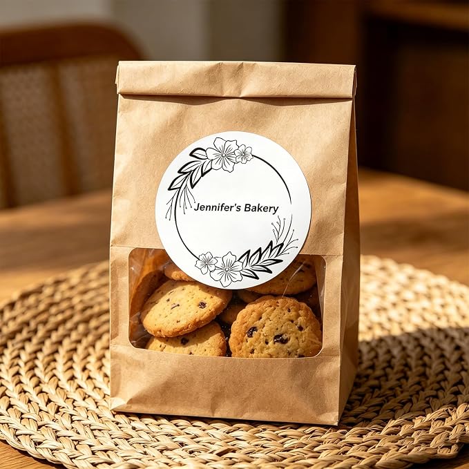 Custom Round Stickers,Custom Waterproof Vinyl Labels,Personalized Made with Love Stickers for Small Business Packaging, Wedding Favors, Branding-0.75-10inch (50-1000 pcs)
