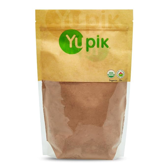 Yupik Organic Raw Cacao Powder, 2.2 lb, Gluten-Free, GMO-Free, Kosher, Vegan, Dairy-Free, No Added Sugar, Made from Raw Cacao Beans, Rich Chocolate Flavor, Ideal for Baking & Beverages