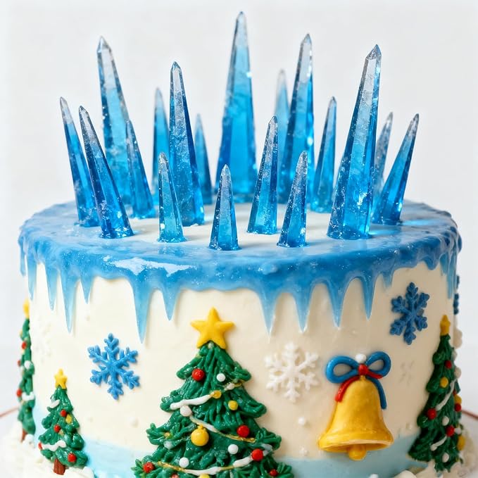 Cake Mold Baking Accessories 3D Icicles Silicone Fondant Mold for Chocolate Cake Decoration Candy Cupcake Topper Cake Polymer Clay Crafts Epoxy Resin Native American