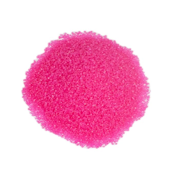 O’Creme Sanding Sugar for Cookie Decorating – Eye-Catching Pink Sugar Crystals for Unique Cake Toppings – Extra Sugar for Cake Toppings, Cupcakes and Cookies – Ideal Decoration Solution - 4 Oz, Pink