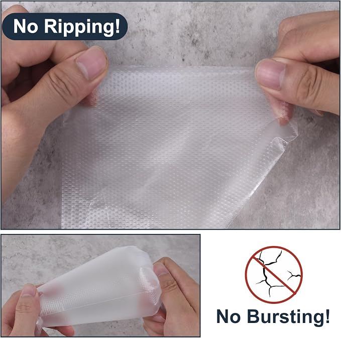 100 Pcs Disposable Piping Bags 10inch Anti Burst Pastry Bags Pastry Bag Pastry Crimpers Icing Piping Bags for Frosting Ideal for Cake Macarons Dessert Decorations Cookies Baking Cupcakes (Clear)