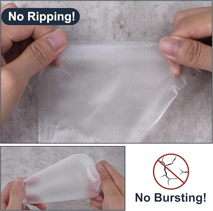 100 Pcs Disposable Piping Bags 12inch Anti Burst Pastry Bags Pastry Bag Pastry Crimpers Icing Piping Bags for Frosting Ideal for Cake Macarons Dessert Decorations Cookies Baking Cupcakes (Clear)