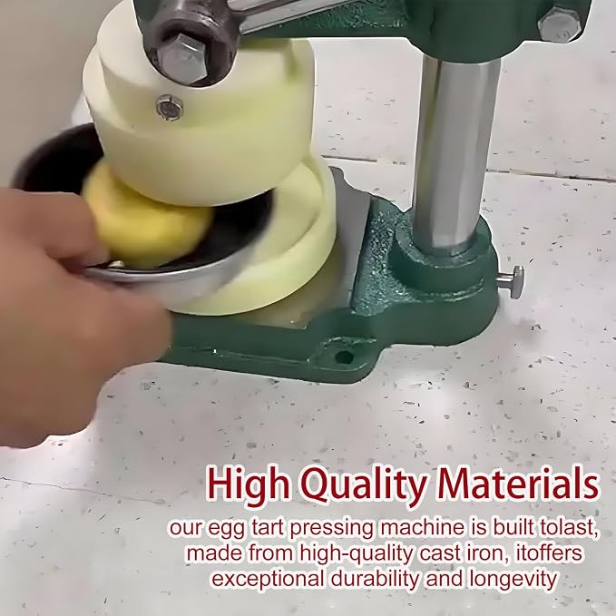 Manual Egg Pie Press Machine,with 1 Mold Kitchen Baking Tools, Cheese Tart Crust Press Machine,or Making Egg Tart Pie Crepe Cookies,Cheese tarts, Flower-Shaped tarts SN6201