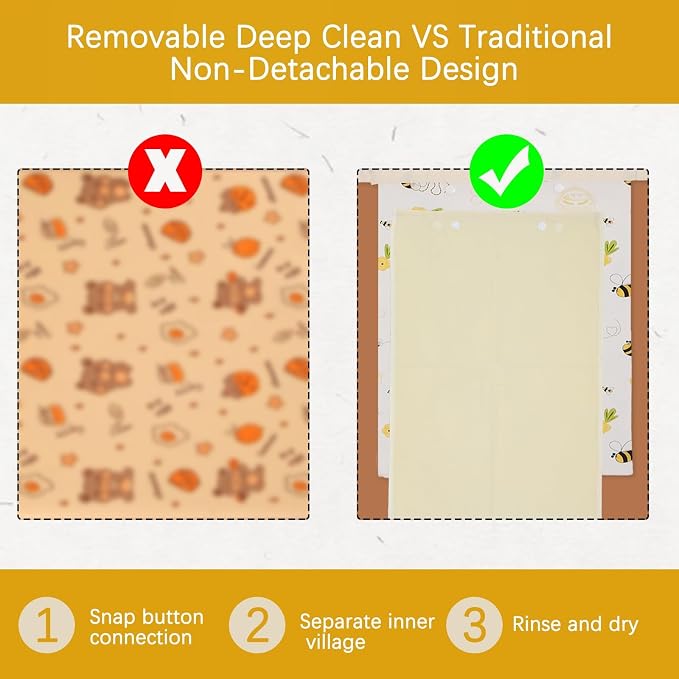 Removable Beeswax Bread Bag for Sourdough & Homemade Bread - Detachable Liner for Easy Cleaning & Drying | 1 Pack XL Reusable | Eco Cotton/Linen Storage