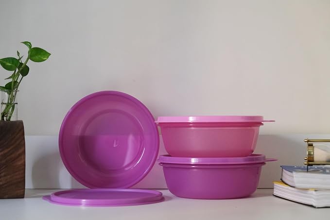 Tupperware Leftover Bowl Set Storage Food Containers (600ML x 3pcs)