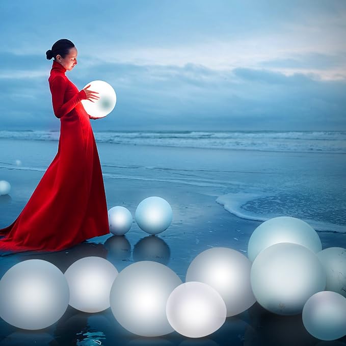 40pcs LED Light Up White Balloons by ALUNME Non Flashing Party Wedding balloon Lights Long Standby Time for Dark Party Supplies,Wedding Decorates