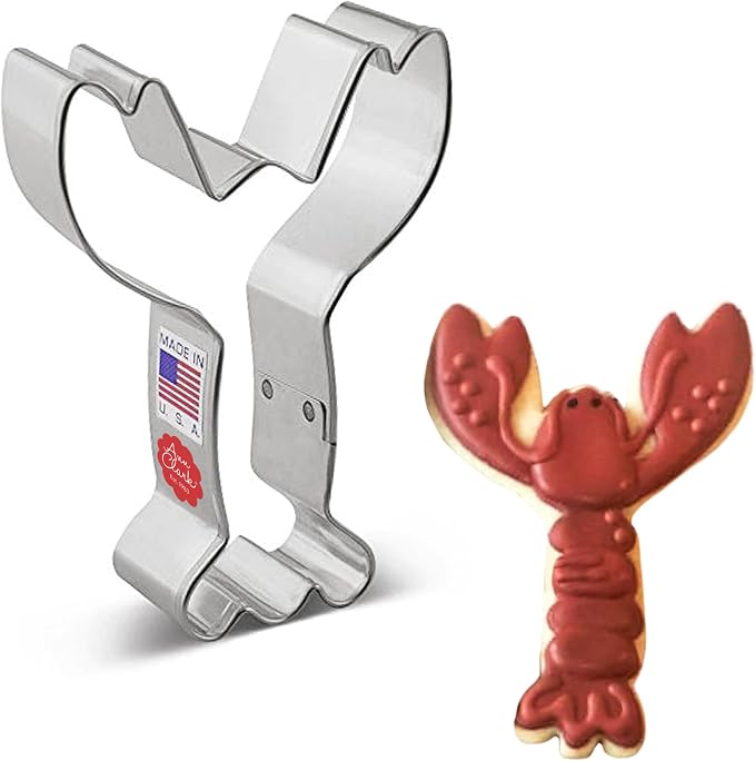 Ann Clark Cookie Cutters Lobster/Crawfish Cookie Cutter, 4" Made in USA
