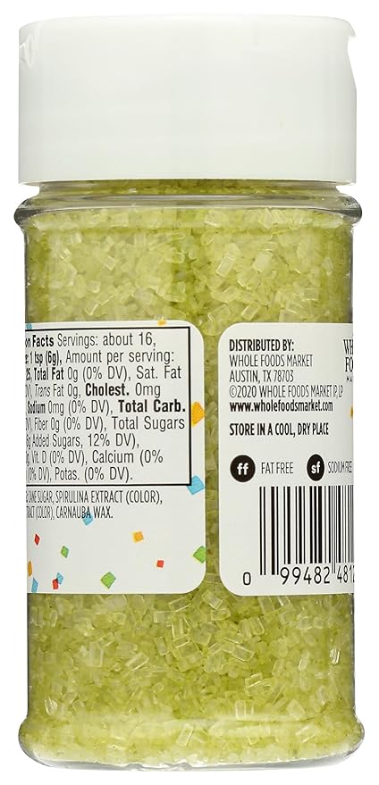 365 by Whole Foods Market, Green Decorating Sugar, 3.3 Ounce