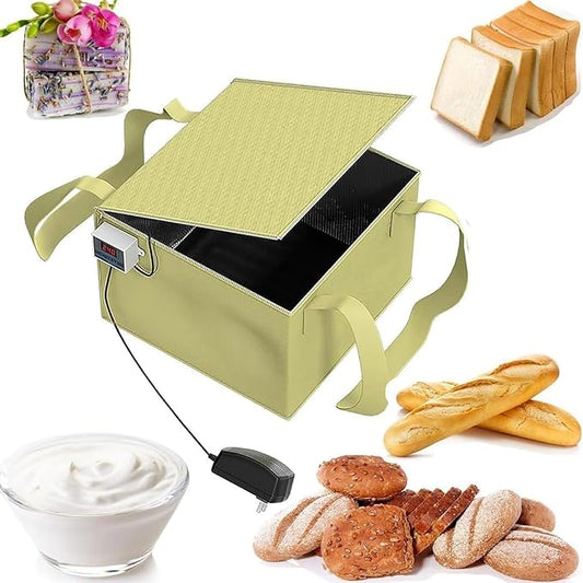 Foldable Dough Proofer Dough Fermentation Box with Heater and Timing,Dough Fermentation Cabinet,-50-110°C Accurate Temperature Control, Sourdough Bread Making Tool Set,for Making Bread Fermentation