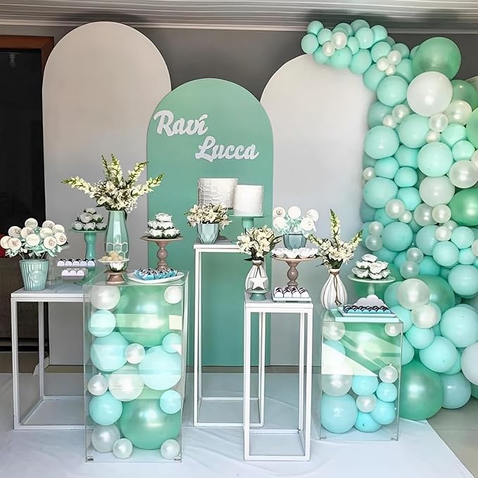 Voircoloria 110pcs Mint Green Balloons 12inch Pastel Green Latex Party Balloons for Baby Shower,Graduation, Wedding, Birthday, New Year, Anniversary Party Decorations