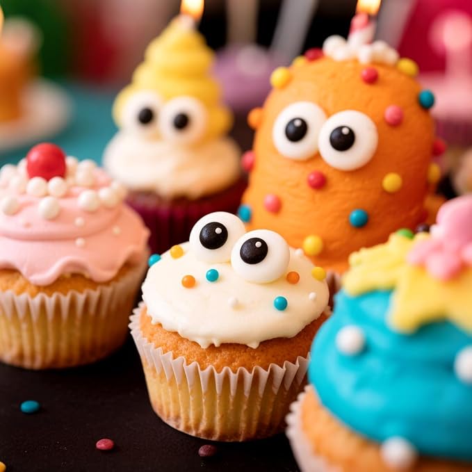 Edible Candy Eyeball Sprinkles, 150g/5.29oz, Googly Eyes Sprinkles for Cake Decorating, Edible Candy Eyes for Cupcakes, Cookies Toppings, Party, Holiday, Dessert Supplies
