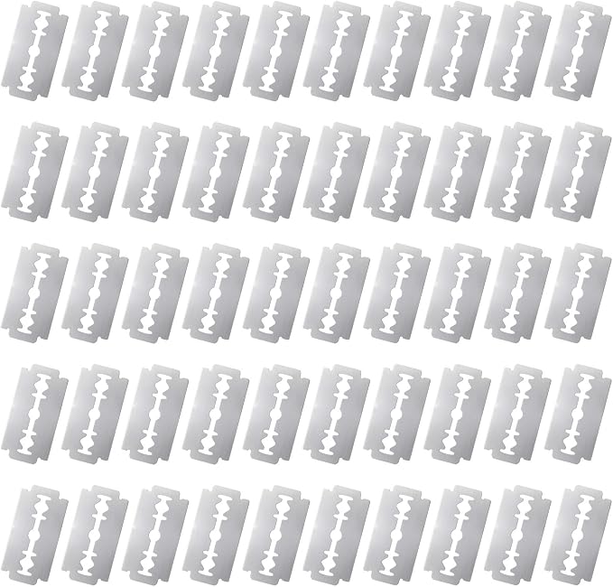 50 PCS Bread Lame Blades Refill - Surgical Grade Stainless Steel Bread Scoring Blades for Sourdough Baking, Ultra Sharp Replacement Razor Blade, French Dough Bread Lame Razors Knife for Sourdough Bake