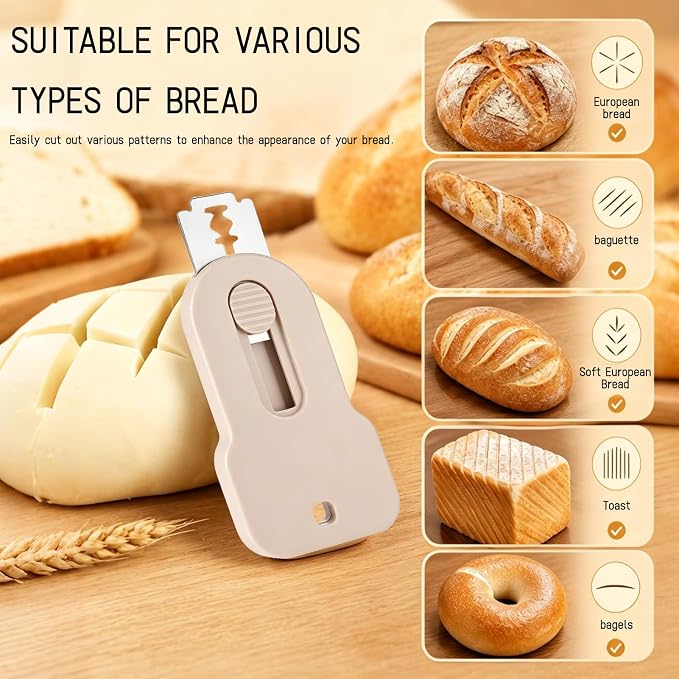Sourdough Scoring Tool Bread Lame Stainless Steel Blade For Baking | Precision Dough Scoring, Ergonomic Grip, Includes Replacement Blades
