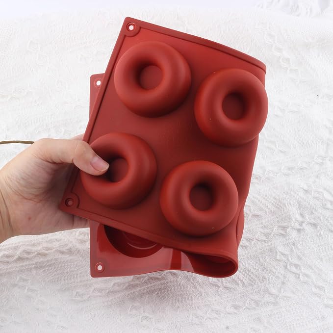 8 Cavity Donut Silicone Candy Molds Doughnut Pan Baking Mold Set of 2