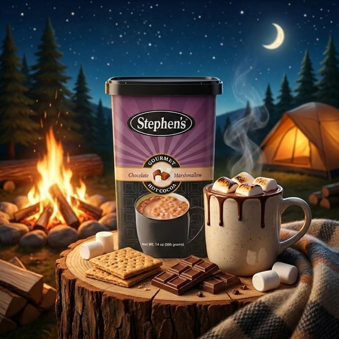 Stephen’s Milk Chocolate Marshmallow Hot Cocoa Mix, Smooth & Creamy Gourmet Hot Chocolate, 14 oz (Pack of 3)