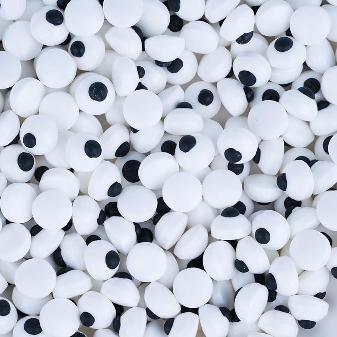 Mini Candy Eyes for Decorating 4.6 oz Edible Small Eyeballs Halloween Sprinkles for Cake Cupcakes Toppers Cookies Baking Decoratings Christmas (7mm Eyes)