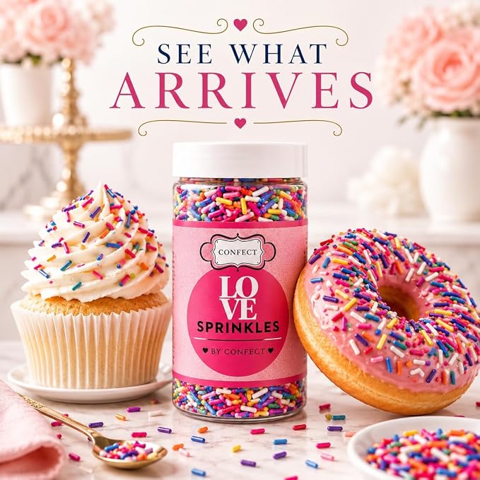 Confect Rainbow Sprinkles I Custom Blend Jimmes I Multicolor Decorative Toppings I Cake and Cupcake Decorative Topping | Vegan, Gluten-Free, Palm Oil-Free - 4.2oz (Rainbow Magic)