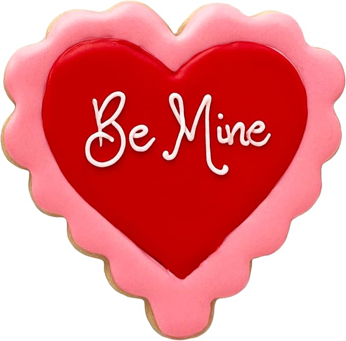 Ann Clark Scalloped Heart Valentine Cookie Cutter, 4" Made in USA | A Perfectly Large Size and Shape from America's Largest Cookie Cutter Maker, Food-Safe American Steel