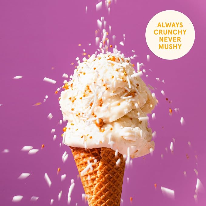 Fancy Sprinkles Gold Digger Sprinkle Mix | Gold & White Jimmies, Candy Pearls & Stars | Cake, Cupcake & Cookie Decorating | Wedding, Bridal Shower & New Year's | 2 Pack (0.5c)