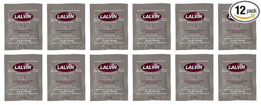 Lalvin 71B Active Dry Wine Yeast - Pack of 12 - Sold by North Mountain Supply