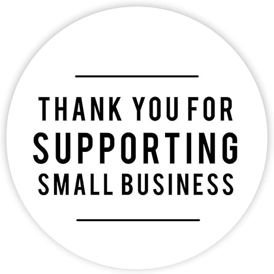 Andaz Press Round Small Business Labels, 120-Pack - Thank You Stickers for Small Business, Packaging & Product Labels