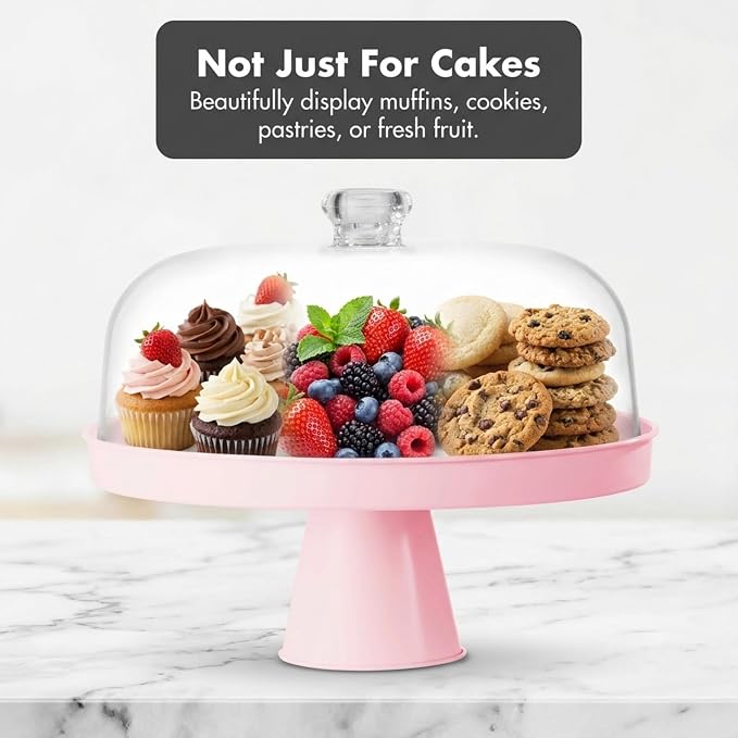 Table Concept Cake Stand, Footed Cake Stand with Lid, Serving Platter, Housewarming Gifts